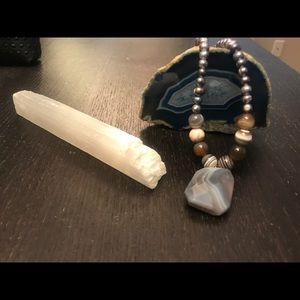 Beautiful soft blue necklace